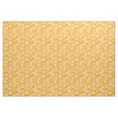 Waves, Curls and Spirals Pattern op Saffron Gold Stof (Fat Quarter)