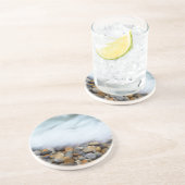 Waves die doorbreken naar kebbels, Tsitsikamma Zandsteen Onderzetter (Zijkant)