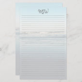 Waves die in gebondenkt papier voor monogrammen dr (Voorkant / Achterkant)