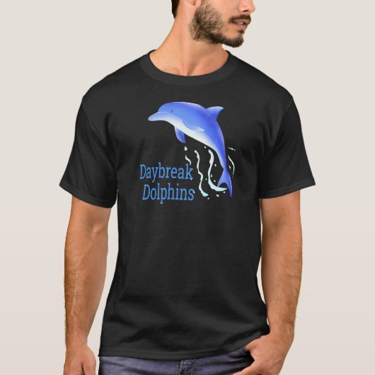 Waves Dolphins Daybreak Elementary School Ut Spiri T-shirt (Voorkant)