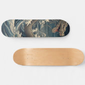 Waves Draak Japanse Kunst Persoonlijk Skateboard (Horizontaal)