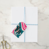 Waves eenvoudige minimalistische zakelijke prijs s cadeaulabel (Met Touw)