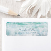 Waves Elegante Hand Script Wellness Retouradres Etiket (Insitu)