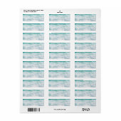 Waves Elegante Hand Script Wellness Retouradres Etiket (Full Sheet)