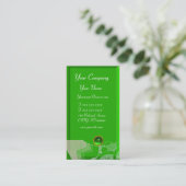WAVES EMERALD MONOGRAM, geel, groen zwart Visitekaartje (Staand voorkant)