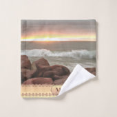 Waves en Boulders 0893 Bad Handdoek (Wasdoekje)