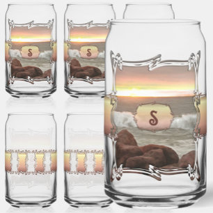 Waves en Boulders 0893 Blikvorm Glas