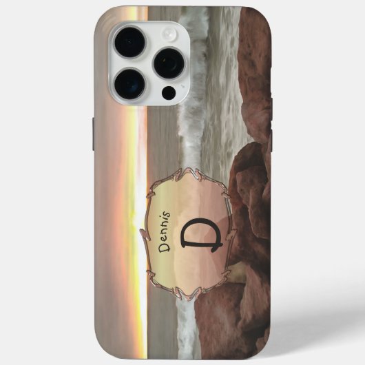 Waves en Boulders 0893 Case-Mate iPhone Case (Achterkant)