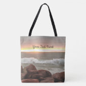 Waves en Boulders 0893 Tote Bag (Voorkant)