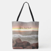 Waves en Boulders 0893 Tote Bag (Achterkant)