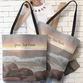 Waves en Boulders 0893 Tote Bag