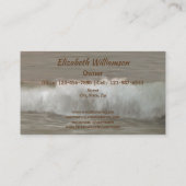 Waves en Boulders 0893 Visitekaartje (Achterkant)
