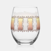 Waves en Boulders 0893 Wijnglas Zonder Voet (Achterkant)
