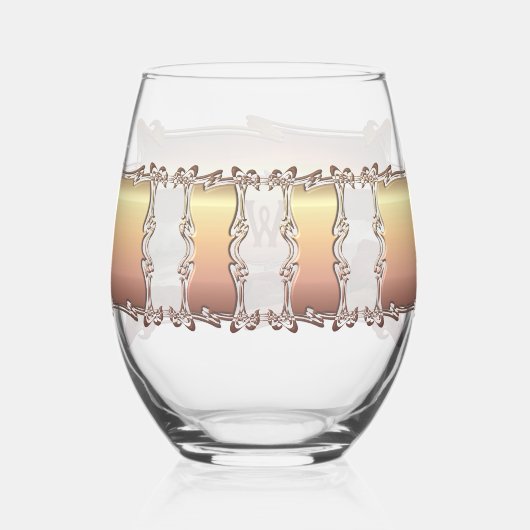 Waves en Boulders 0893 Wijnglas Zonder Voet (Achterkant)