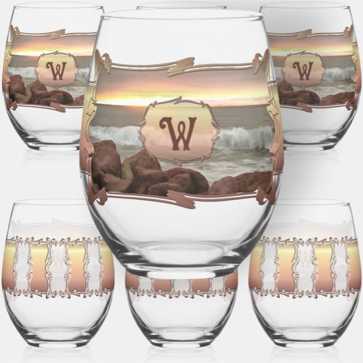 Waves en Boulders 0893 Wijnglas Zonder Voet