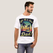 Waves en herinneringen maken met papa t-shirt (Voorkant volledig)