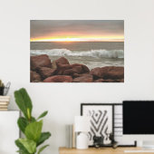 Waves en Keien 0893 Kunstprint Poster (Thuiskantoor)