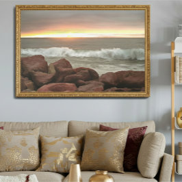 Waves en Keien 0893 Kunstprint Poster