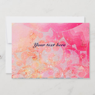 WAVES, felrode violette, roze goudsparken