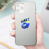 Waves for Days, Strandleven, Ocean Lover Art Sticker (Telefoon)