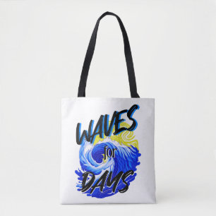 Waves for Days, Strandleven, Ocean Lover Art Tote Bag