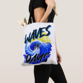 Waves for Days, Strandleven, Ocean Lover Art Tote Bag (Dichtbij)