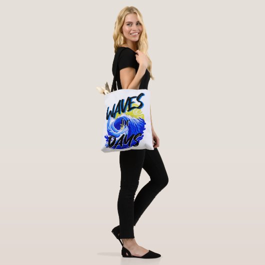 Waves for Days, Strandleven, Ocean Lover Art Tote Bag (Op model)
