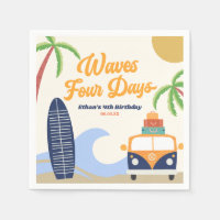 Waves Four Days Surf Blue 4e verjaardagsfeestje