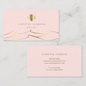 Waves Golden Seashell visitekaartje (Voorkant / Achterkant)