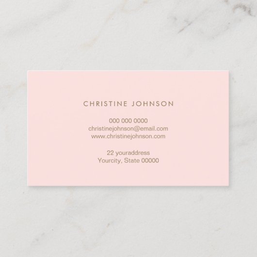 Waves Golden Seashell visitekaartje (Achterkant)