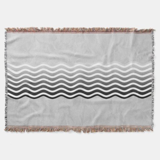  Waves grijze gradiënten + je achtergrond. en idee Deken (Voorkant)