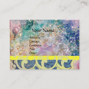 WAVES, helder, levendig roze blauw Visitekaartje