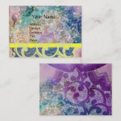 WAVES, helder, levendig roze blauw Visitekaartje (Voorkant / Achterkant)