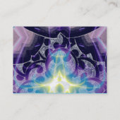 WAVES, heldere, levendige, blauwe, witte, paarse z Visitekaartje (Achterkant)