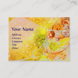 WAVES, heldere, levendige gele blauwe sparkles Visitekaartje