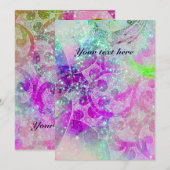 WAVES, heldere, paarse groene, roze goudsparren (Voorkant / Achterkant)