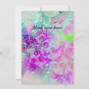 WAVES, heldere, paarse groene, roze goudsparren