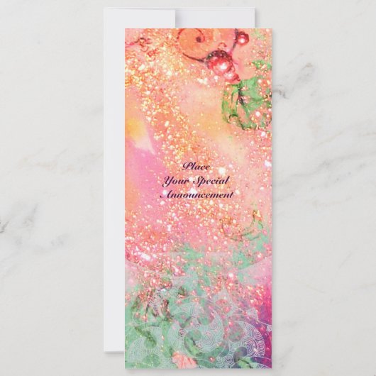 WAVES, heldere rode groene blauwe roze goureuze vo Kaart (Achterkant)