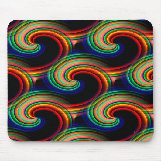 Waves in kleuren.... muismat (Voorkant)