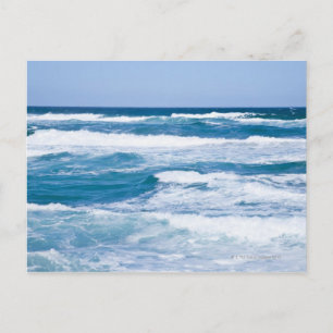 Waves in Mediterranean Zee, Mallorca, Spanje Briefkaart