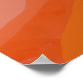Waves in textuur - Oranje palet Poster (Hoek)