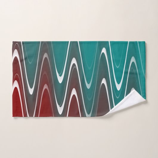 Waves in wit bad handdoek (Handdoek)