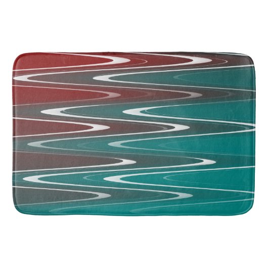 Waves in wit badmat (Voorkant)