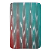 Waves in wit badmat (Voorkant Verticaal)