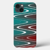 Waves in wit Case-Mate iPhone case (Achterkant)