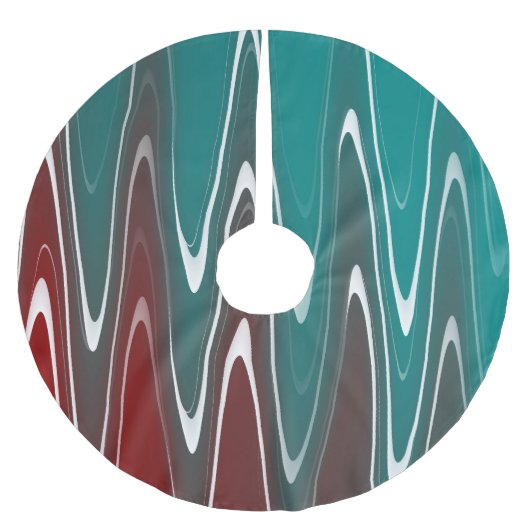 Waves in wit kerstboom rok (Voorkant)