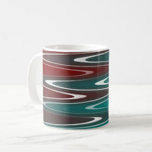 Waves in wit koffiemok