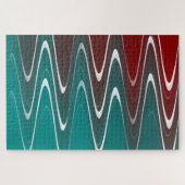 Waves in wit legpuzzel (Horizontaal)