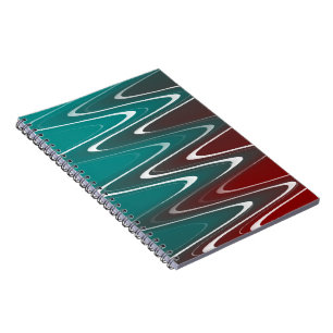 Waves in wit notitieboek
