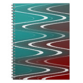 Waves in wit notitieboek (Voorkant)